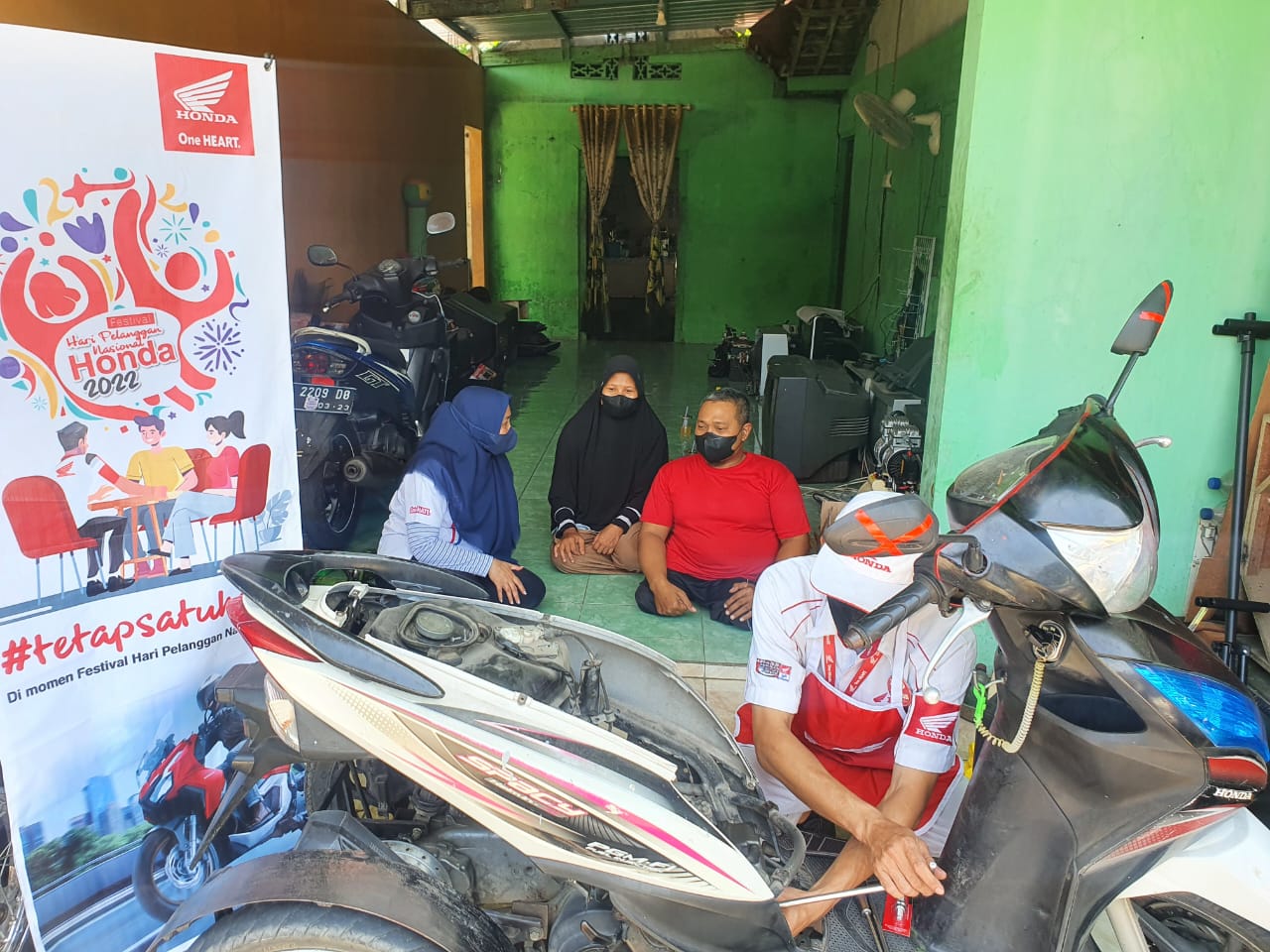 Hapelnas 2022, MPM Honda Jatim Berikan Layanan Service Kunjung Konsumen Disabilitas.